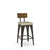 Amisco Upright Stool with Wood Backrest