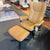 Stressless Wing (M) Cross Set Chair & Ottoman - Paloma Honey