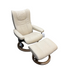Stressless Wing (S) Classic Set Chair & Ottoman - Paloma Fog