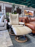 Stressless® Wing (S) Classic Base with Ottoman