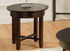 Handstone Demilune Round End Table