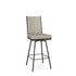 Amisco Lisia Stool with Leather accent backrest